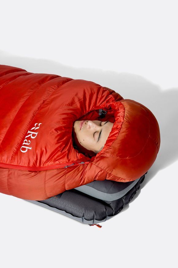 Спальний мішок Rab Alpine Regular, (-6&deg;C), 185 см - Left Zip, Horizon/Tuscan Red (RB QSN-09-DHT-REG-LZ)