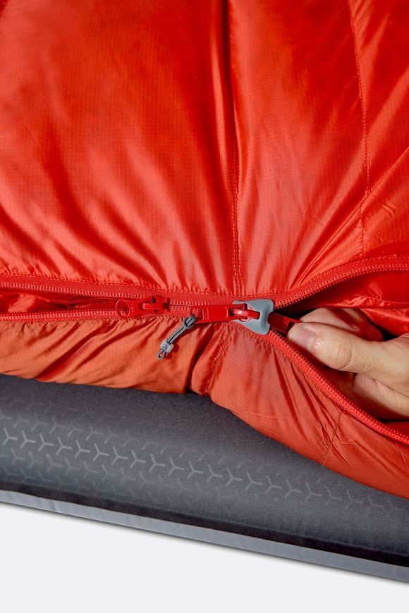 Спальний мішок Rab Alpine Regular, (-6&deg;C), 185 см - Left Zip, Horizon/Tuscan Red (RB QSN-09-DHT-REG-LZ)