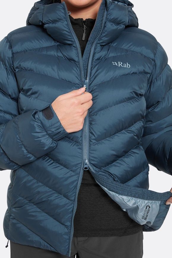 Жіноча тепла куртка Rab Nebitron Pro Jacket Wmns, Mulberry, 10 (RB QIP-24-MUL-10)