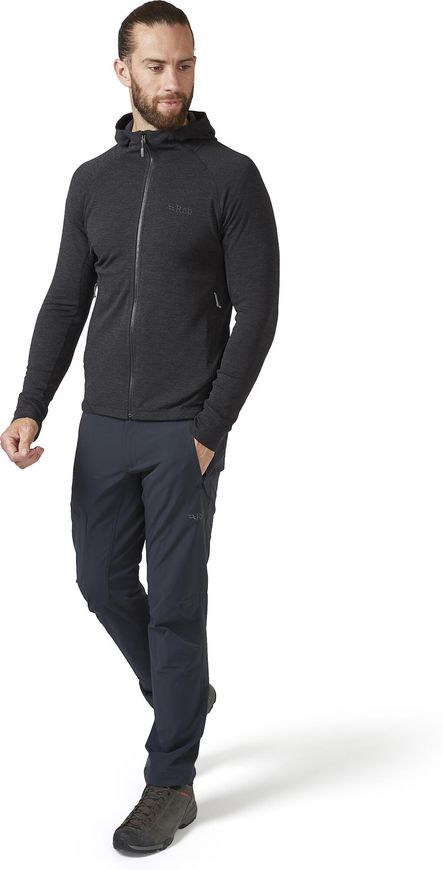 Кофта чоловіча Rab Nexus Hoody, Black, M (5059913054117)