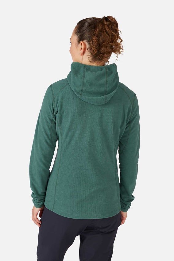 Жіноча флісова кофта Rab Tecton Hoody Wmns, Deep Ink, 8 (QFG-02-DIK-08)