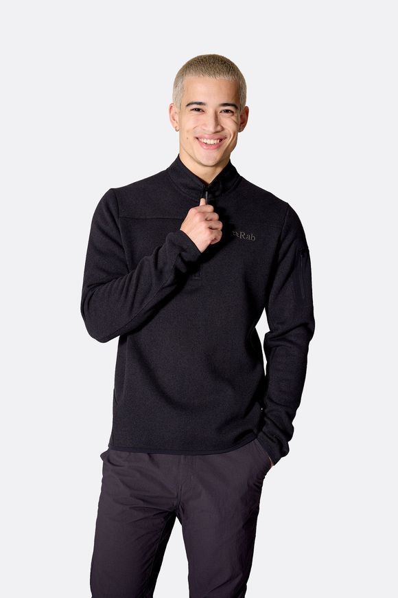 Кофта чоловіча Rab Ryvoan Pull-On, Ebony, L (RB QFG-82-EBN-LRG)
