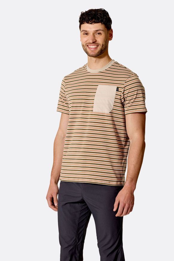 Футболка чоловіча Rab Rivelin Stripe Tee, Iris Stripe, M (RB QCC-35-IRS-MED)