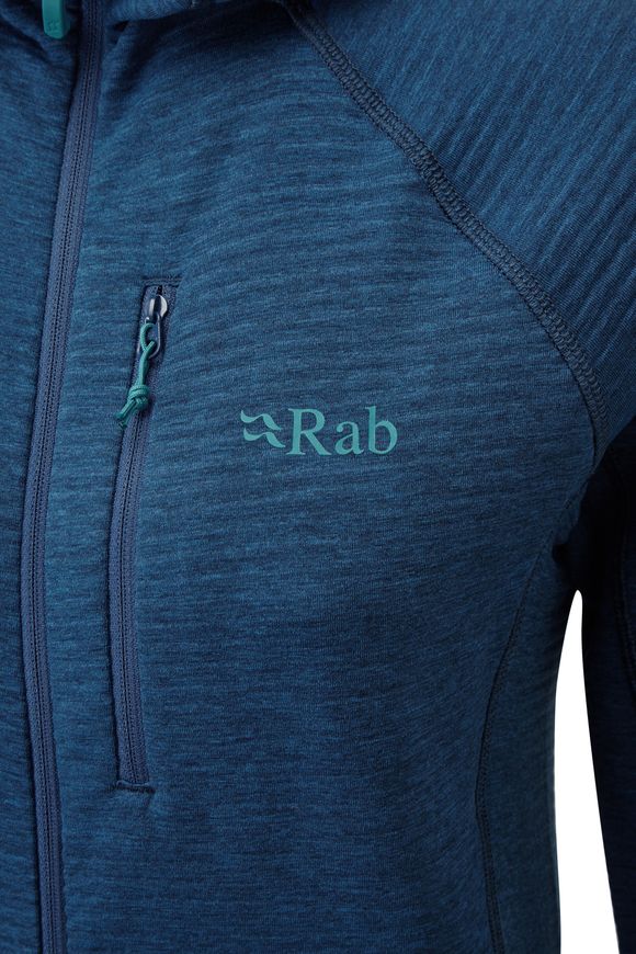 Кофта жіноча Rab Filament Hoody Wmns, DEEP INK/POLAR BLUE, 10 (821468943100)