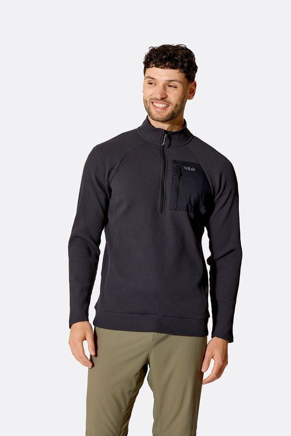 Кофта чоловіча Rab Hepton Pull-On, Anthracite, L (RB QFH-07-ANT-LRG)