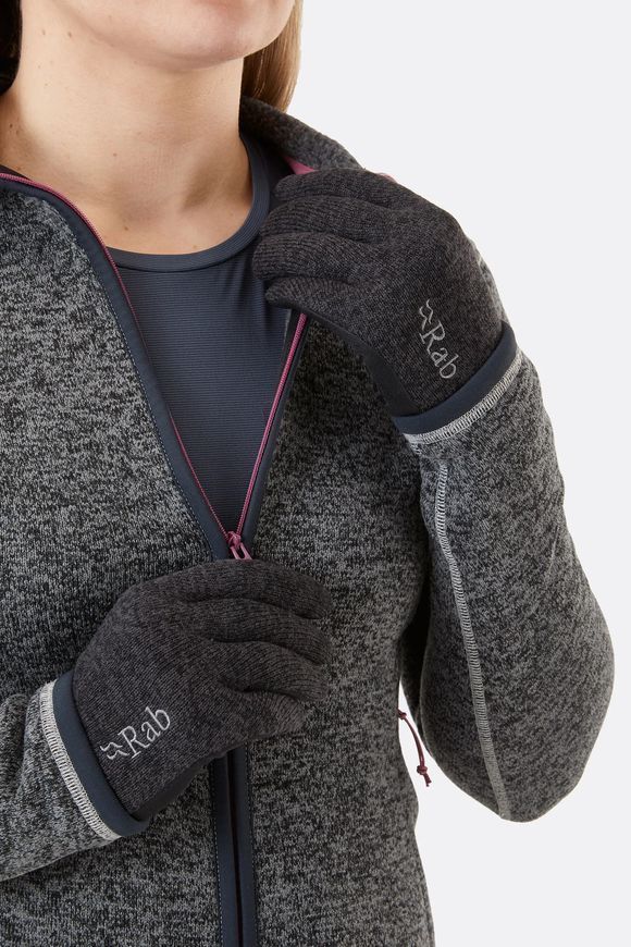 Рукавички жіночі Rab QuestWindstopper Gloves Wmns, Anthracite, S (RB QAJ-67-ANT-SML)