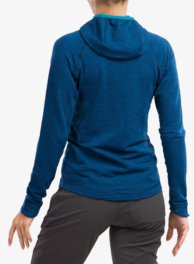 Кофта жіноча Rab Filament Hoody Wmns, DEEP INK/POLAR BLUE, 10 (821468943100)