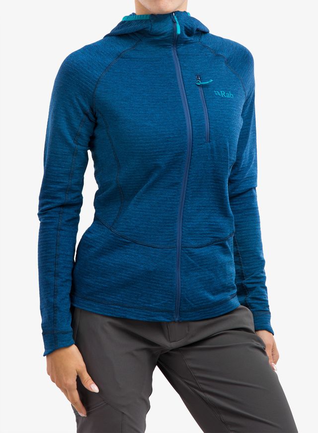 Кофта жіноча Rab Filament Hoody Wmns, DEEP INK/POLAR BLUE, 10 (821468943100)