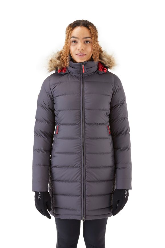 Парка жіноча Rab Deep Cover Parka wmns, GRAPHENE, 8 (821468904941)