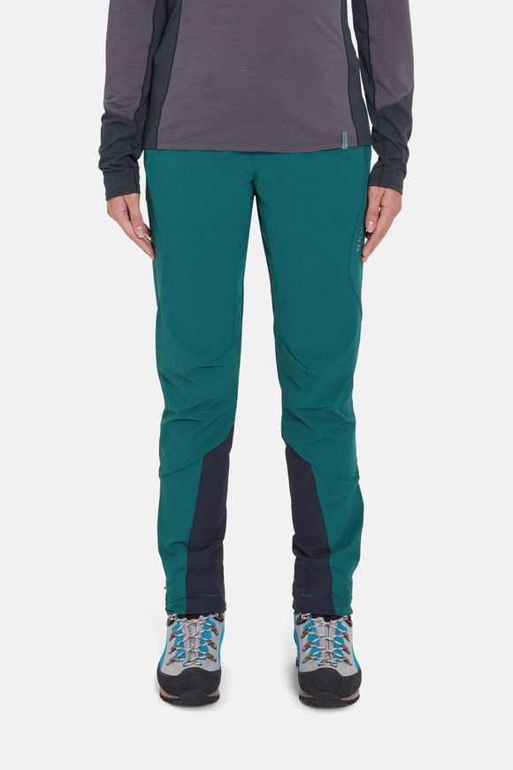 Штани жіночі Rab Ascendor AS Pants Wmns Ebony (Eucalyptus), XS regular (QFU-79-EEU-08-RG)