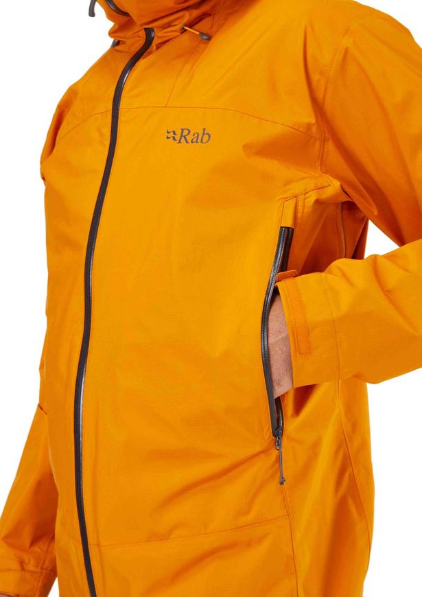 Мембранна куртка чоловіча Rab Downpour Plus 2.0 Jacket, SUNSET, XL (821468996236)